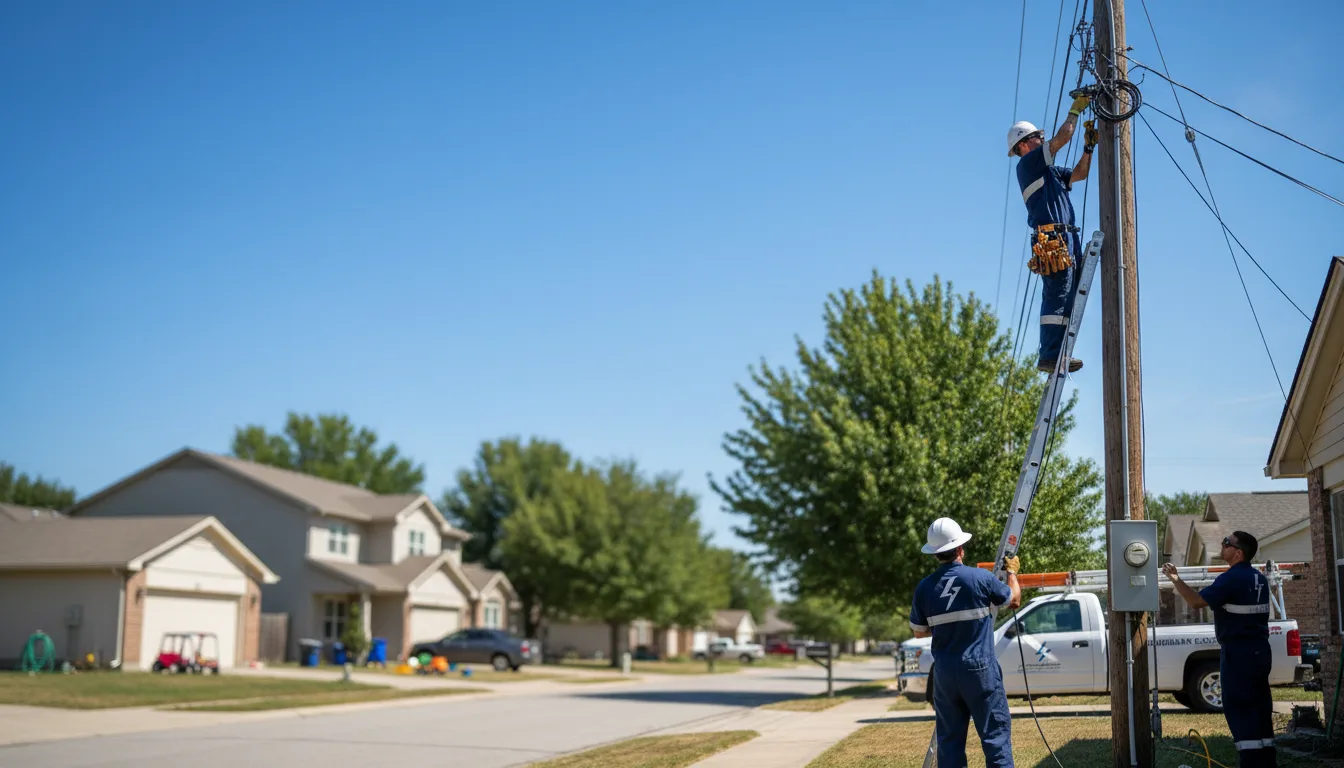 Residential electrician providing installation services in Stetsonville, WI